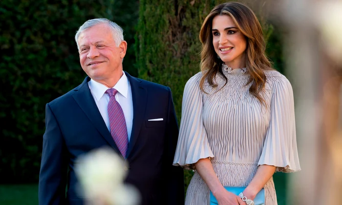 Regele Abdullah II Al Hussein și Regina Rania Al Abdullah la Amman, 12 martie 2023, Profimedia jpg