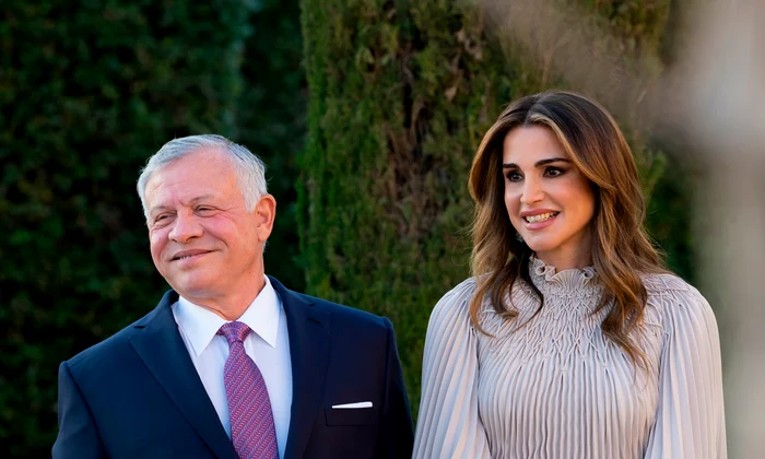 Regele Abdullah II Al Hussein și Regina Rania Al Abdullah la Amman, 12 martie 2023, Profimedia jpg