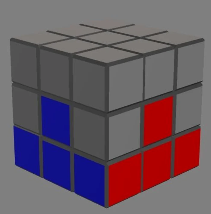 Pasul 2 din cea mai simplă metodă de rezolvare a cubului Rubik