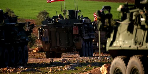 Convoi american langa Manbij FOTO AFP 