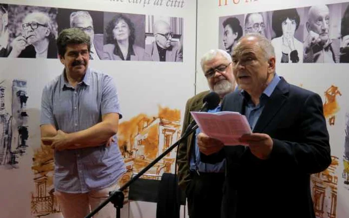 Radu Paraschivescu, Andrei Pleşu şi Gabriel Liiceanu, la Bookfest 2014 FOTO Adevărul