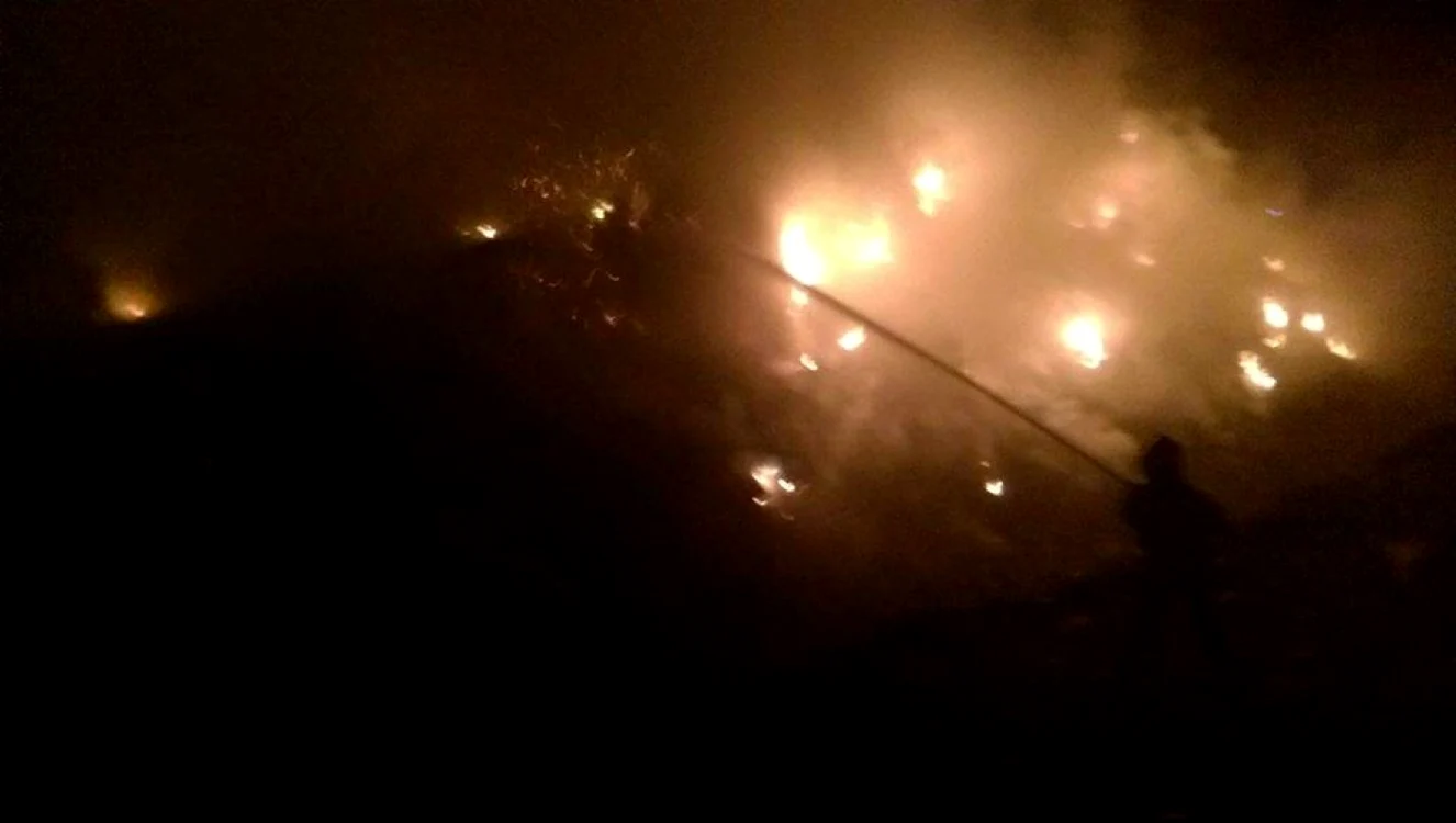 Imagine de la un incendiu mai vechi de la Pata Rât  FOTO ISU Cluj