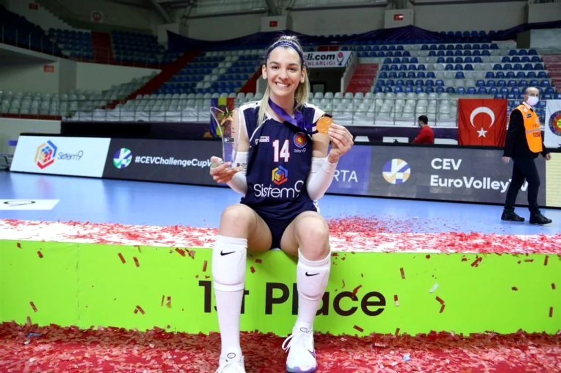 Alexia Căruțașu a fost MVP în Cupa Challenge la voleiFOTO: CEV