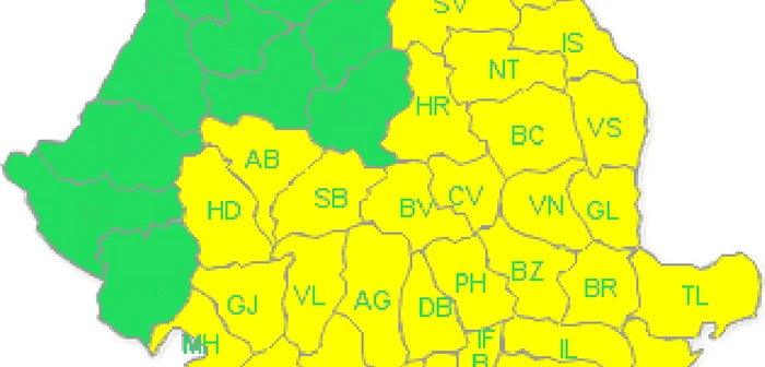 Cluj: Clujul scapă de codul galben cu câteva fulgere