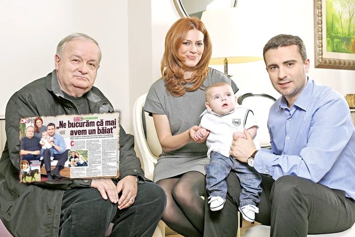 Cristian Ţopescu (73 de ani) e tare mândru de primul lui nepoţel. Şi nu numai. Toată familia lui e frumoasă şi liniştită, iar asta îi aduce cea mai mare satisfacţie.