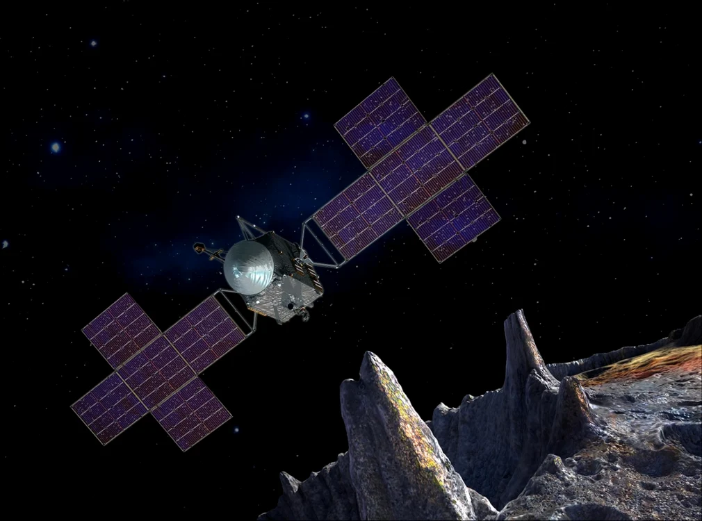 Asteroid Psyche 16. DESEN NASA / Peter Rubin
