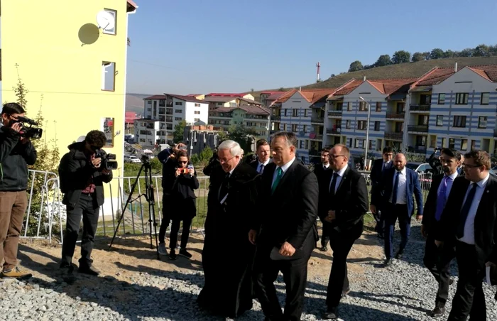 Viktor Orban la inaugurarea bisericii reformate din Floreşti. FOTO: Remus Florescu