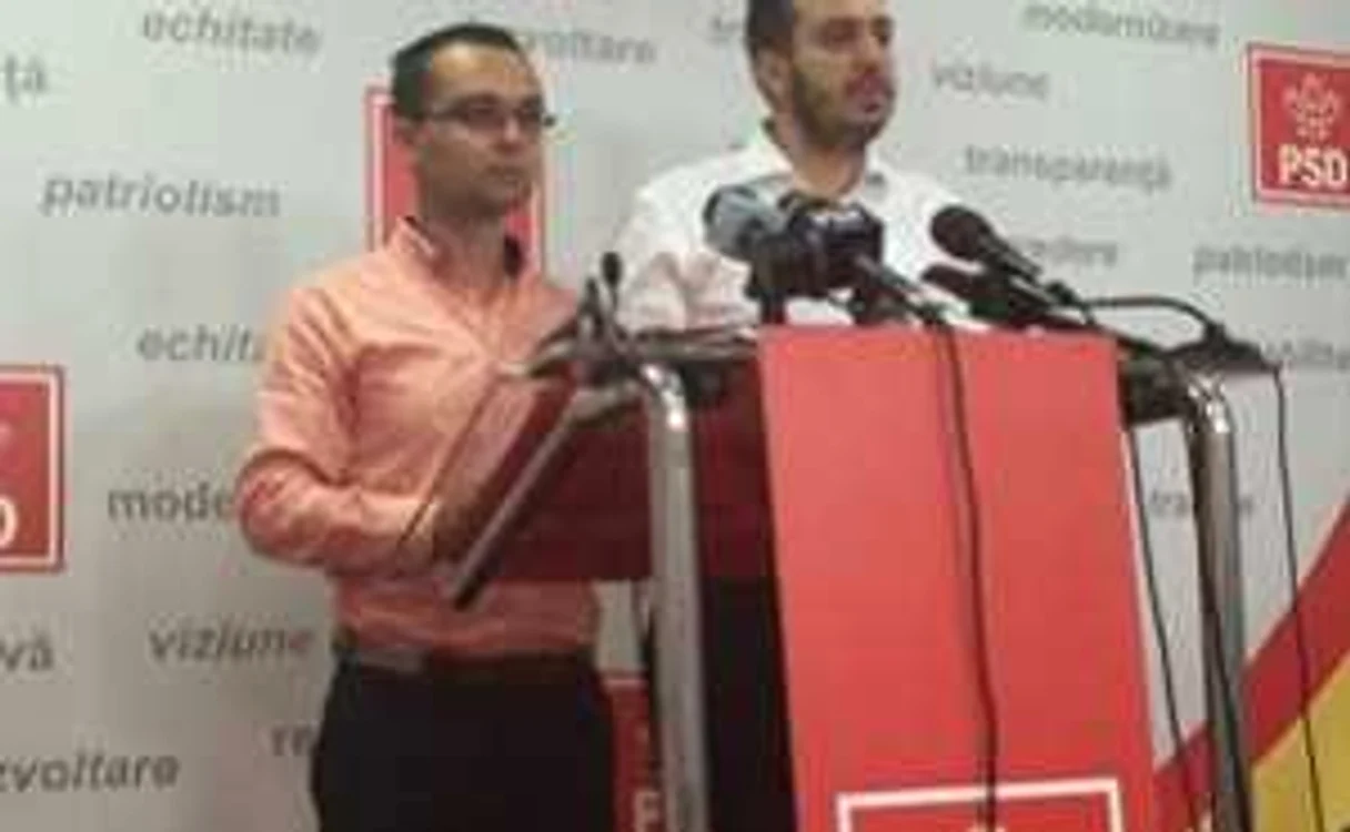 Gabriel Petrea, preşedintele TSD, şi Cezar Stanca, liderul tineretului UNPR FOTO Facebook