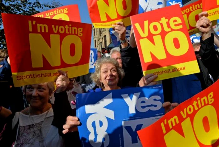 Protest în Quebec care dorește separarea de Canada