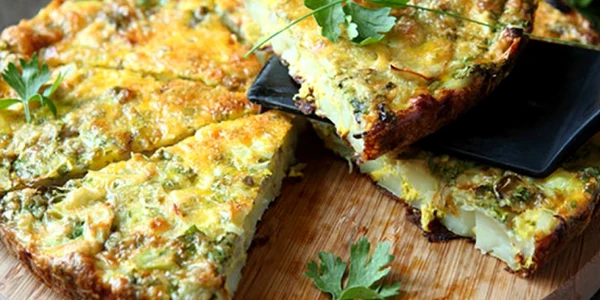 tarta cu praz şi ciuperci
