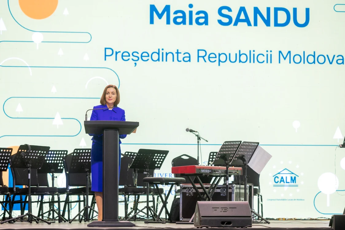 Maia Sandu a vorbit despre transformarea țării în una europeană. FOTO: Presedinte