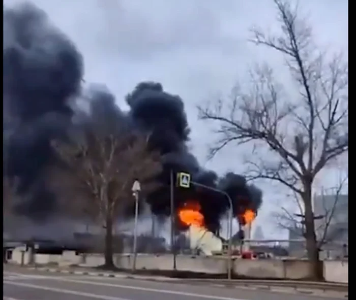 Explozie la o fabrică de minereu din regiunea Kursk FOTO Captură via Twitter