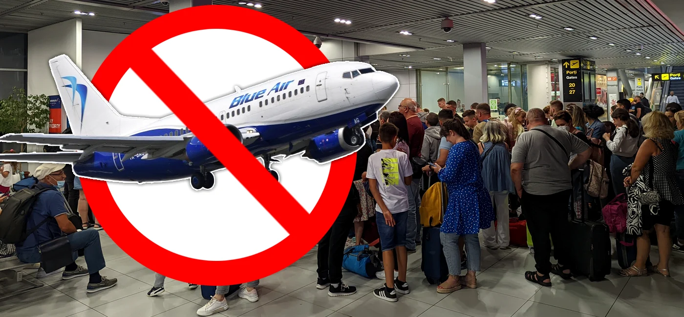 Aeronavele Blue Air, aflate în România, vor rămâne la sol, până pe 12 septembrie