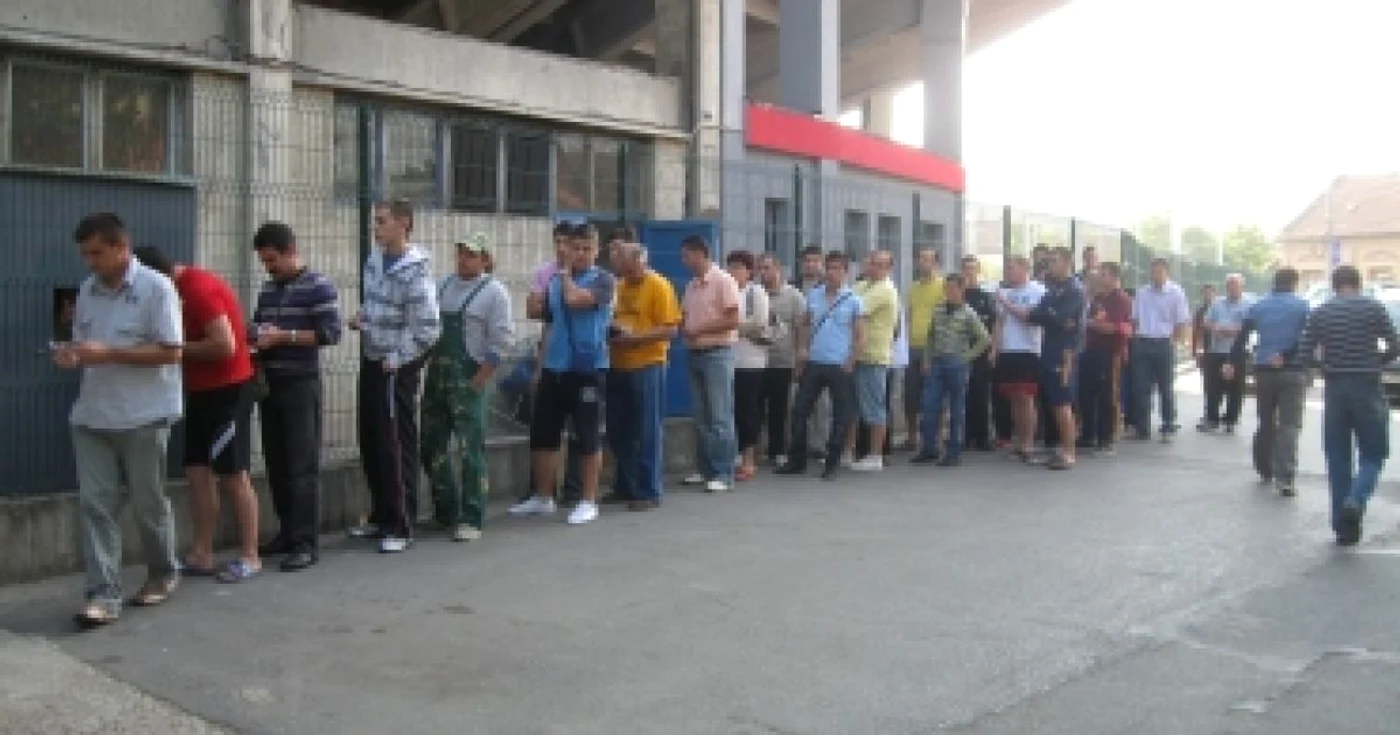 Oradea: Suporterii rapidiști au sosit la Oradea