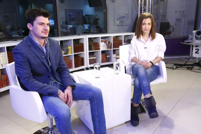 Andreea Vasile si Emilian Oprea la Adevarul Live FOTO David Muntean