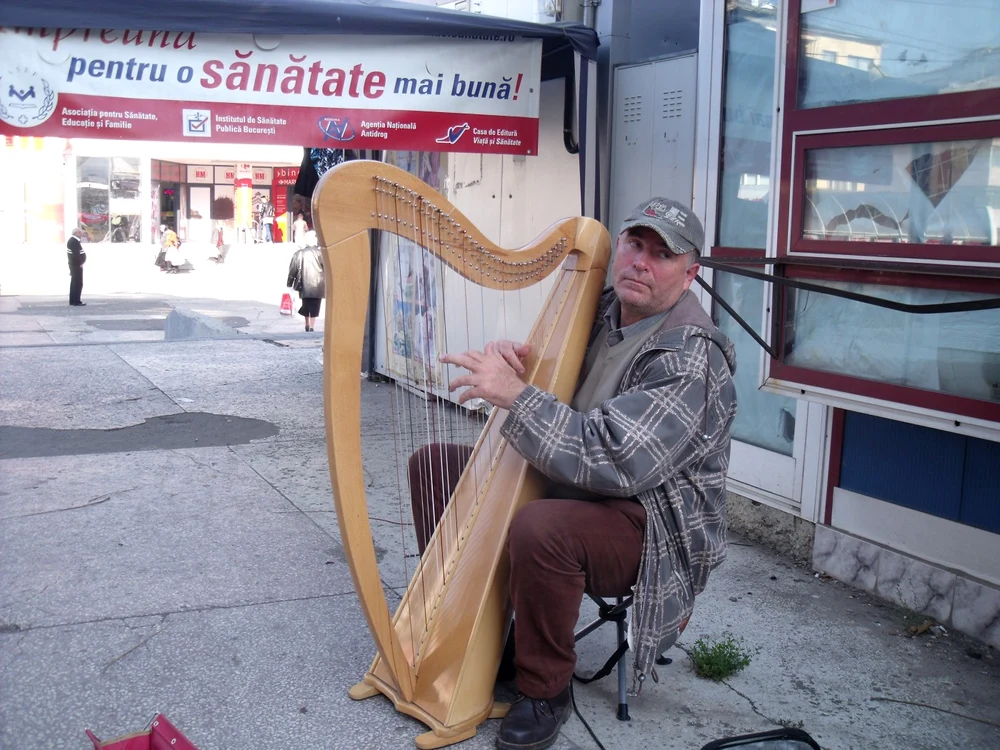 Harpa celtică, un instrument neobişnuit în Focşani