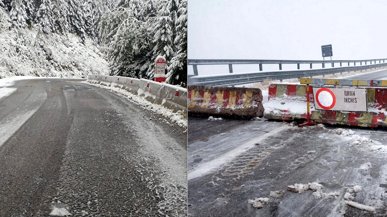 DN 7A Transalpina. Foto: DRDP Timișoara și Meteoplus. Facebook