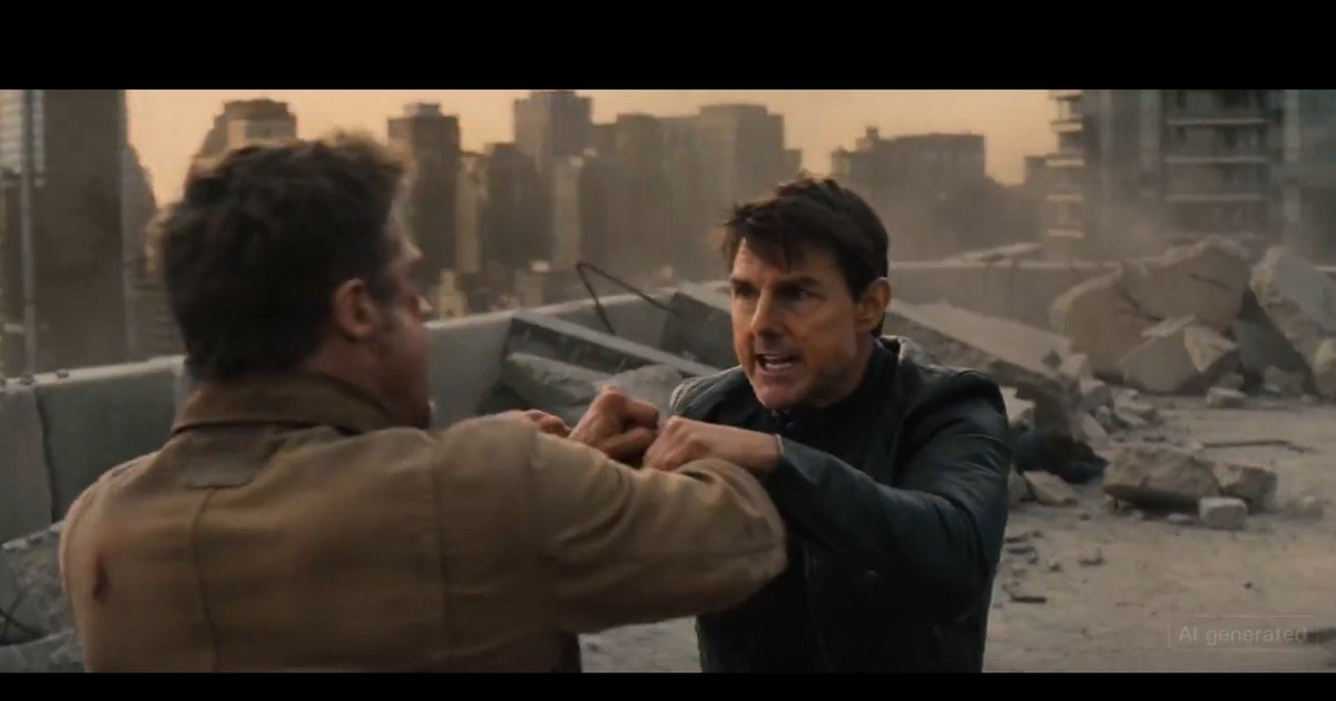 Videoclipul fals cu Brad Pitt și Tom Cruise stârnește panică