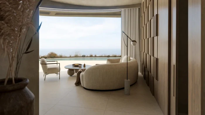 Locuințele beneficiază de o panoramă amplă asupra mării. Foto: thehivearchitects.com