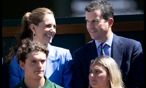 Prințesa Kate cu Tim Henman în a patra zi a Campionatelor de Tenis de la Wimbledon, profimedia 1113966766 jpg
