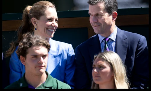 Prințesa Kate cu Tim Henman în a patra zi a Campionatelor de Tenis de la Wimbledon, profimedia 1113966766 jpg