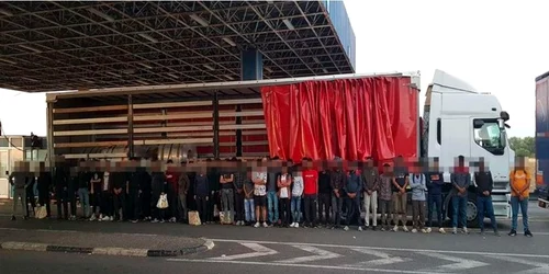 migranti la frontiera de la Nădlac foto politia de frontiera