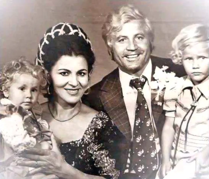 Irina Loghin, Ion Cernea și cei doi copii. FOTO arhivă personală