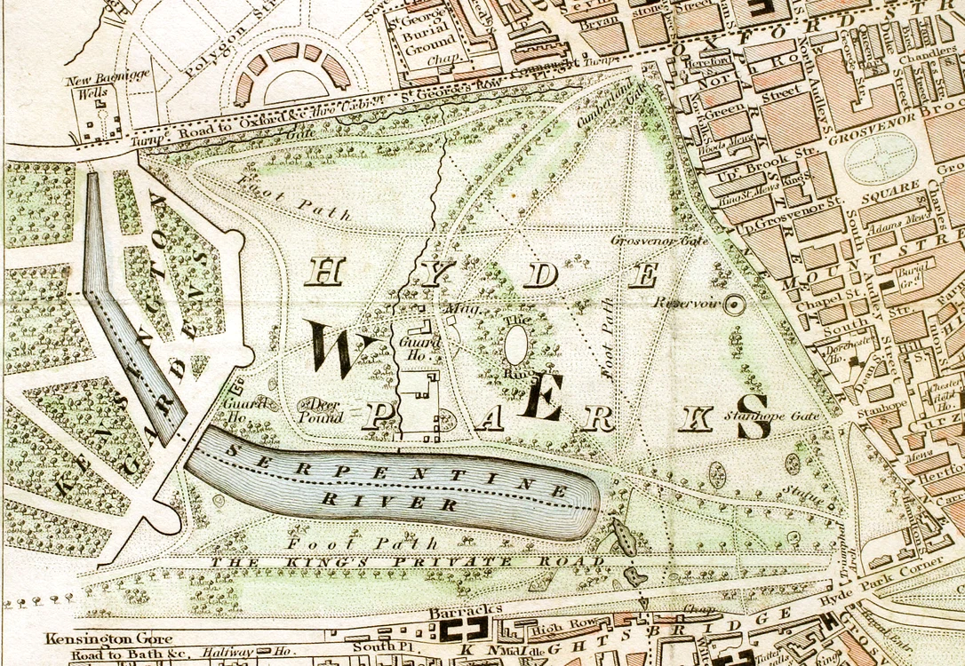 hyde park london from 1833 schmollinger map jpg jpeg