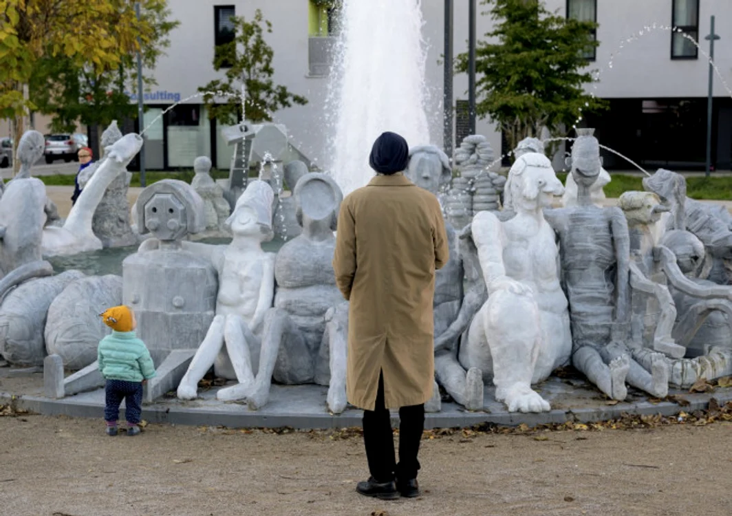 Fântâna „urâtă” din Viena care a costat 1,8 milioane de euro. Sursă foto: Profimedia Images