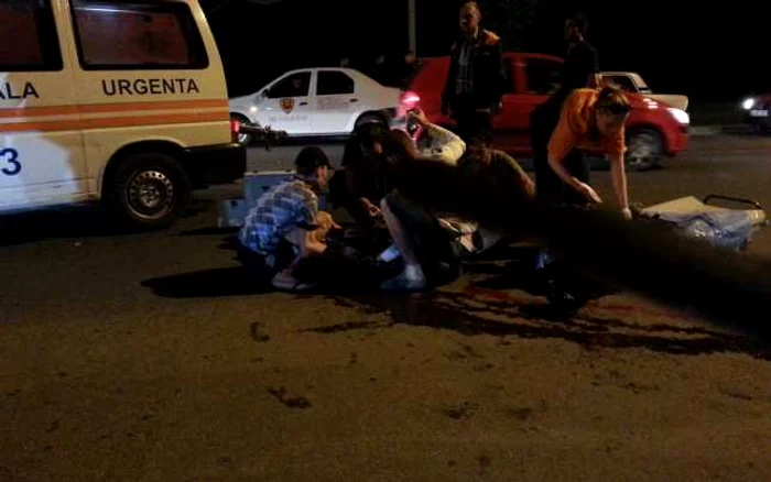 Accidentul s-a produs în cartierul Titan FOTO Adevărul