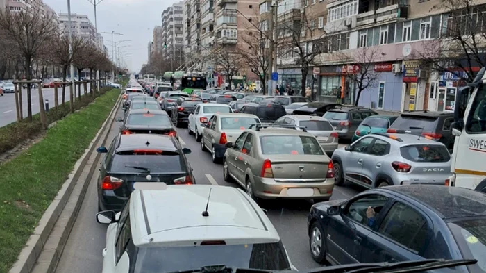 Bulevardul Iuliu Maniu, una dintre cele mai aglomerate artere din București.Foto:Facebook/Infotrafic