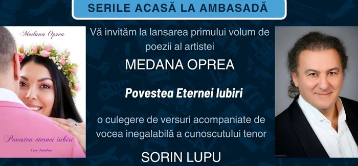 Medana, invitată la Ambasada României din Madrid foto: arhiva personală