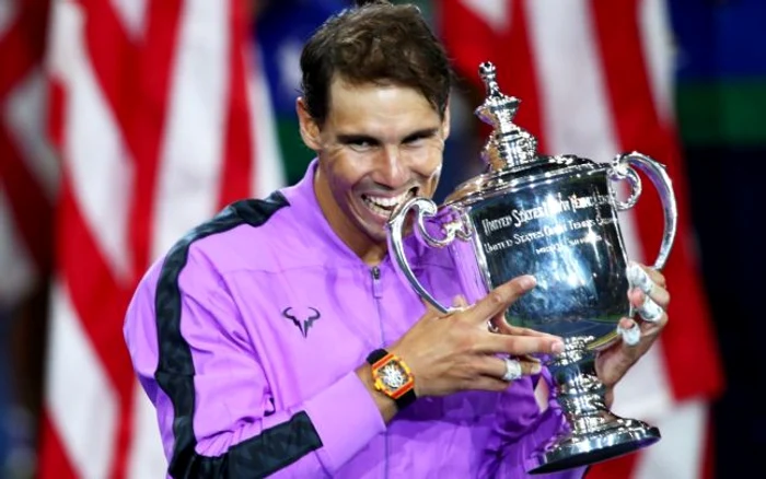 Rafael Nadal, campion la US Open în 2020, poate răsufla uşurat: nu va pierde cele 2000 punncte ATP. Foto: Gulliver / Getty Images.