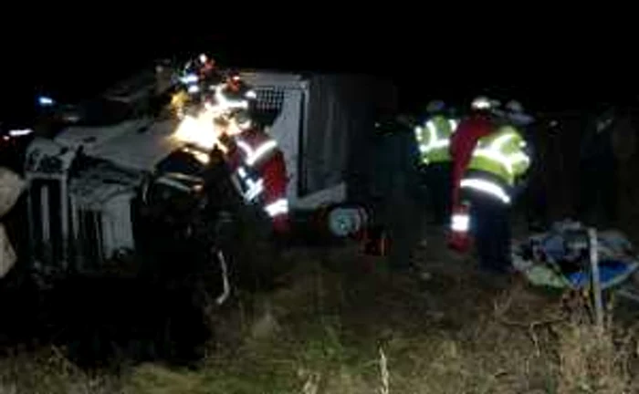 Șoferul turc a murit în urma accidentului