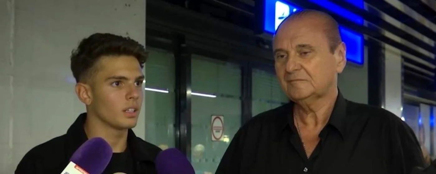 Nick Rădoi, la aeroport 
