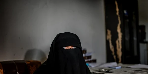 Femeie tabara al Hol Siria FOTO AFP