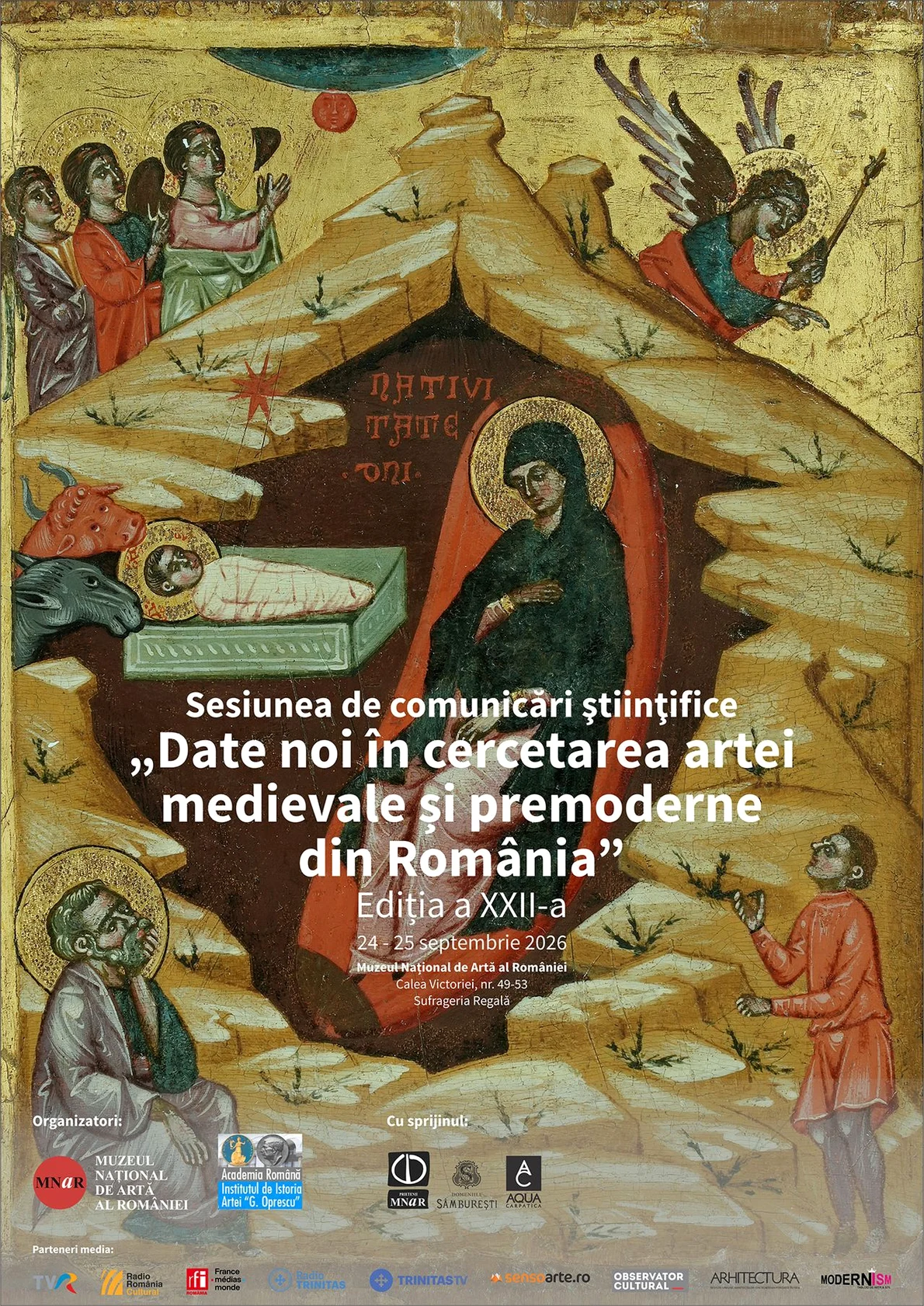 Sesiunea de comunicări științifice „Date noi în cercetarea artei medievale și premoderne din România”. Ediția a XXII-a