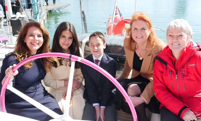Prinţesa Haya de Iordaniei si Sarah Ferguson la evenimentul Fundatiei Maiden Factor   Instagram (7) jpg