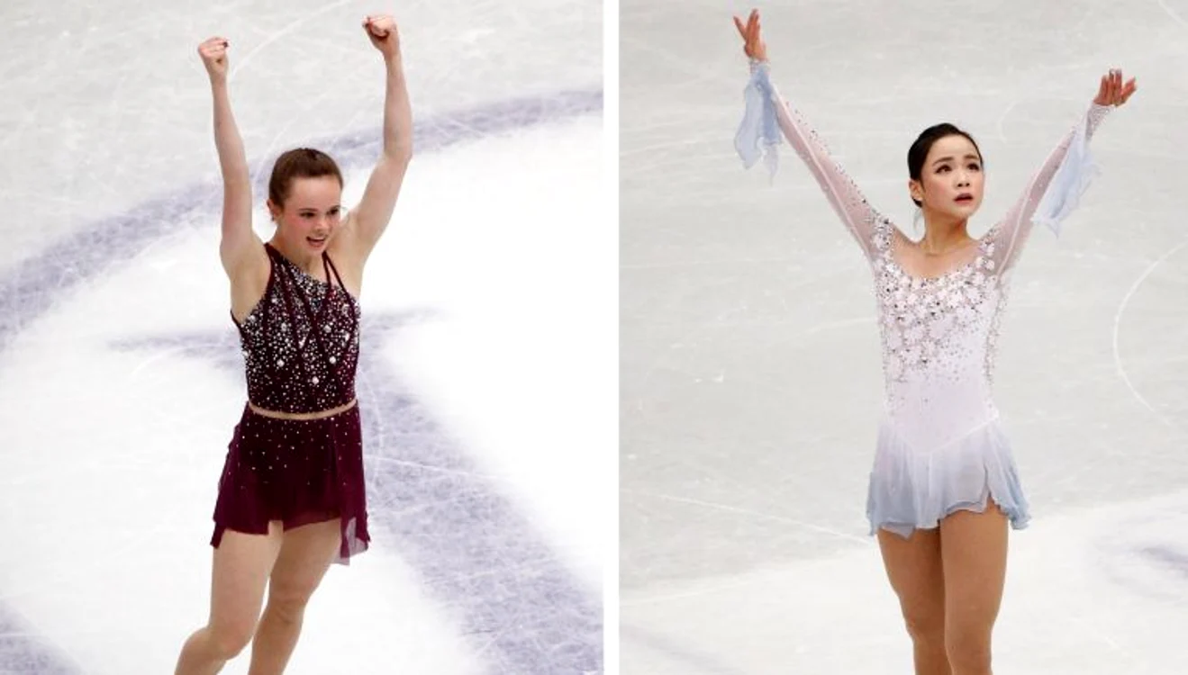 
    Mariah Bell (stanga) e acuzată că a accidentat-o intenționat pe rivala eiFOTO: EPA  