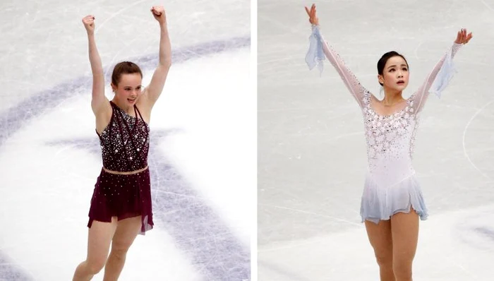 Mariah Bell (stanga) e acuzată că a accidentat-o intenționat pe rivala eiFOTO: EPA