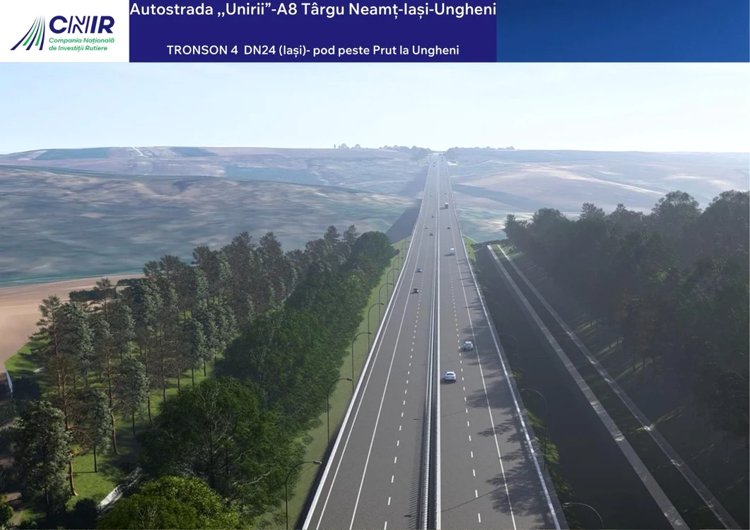 Noi progrese la Autostrada Unirii A8. FOTO: CNIR