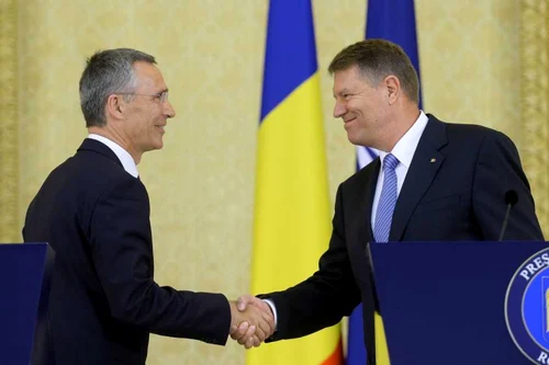 Jens Stoltenberg si Klaus Iohannis FOTO Mediafax 