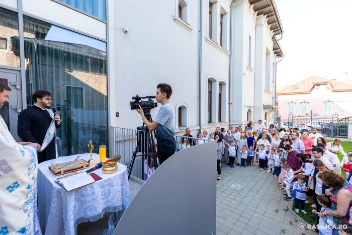 Copiii și părinții la grădinița Patriarhiei