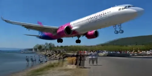 Aterizare in Skiatos FOTO Captura video