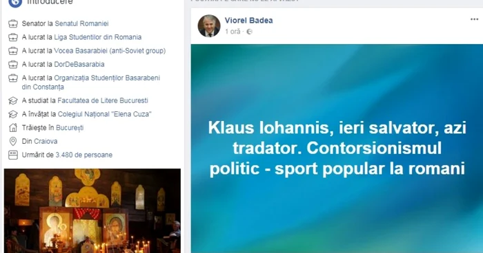 Klaus Iohannis tradator FOTO Facebook Viorel Badea