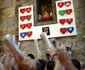 stauia sfantulului san fermin in piata santo domingo din pamplona foto reuters