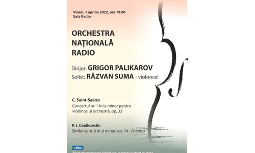 Violoncelistul Răzvan Suma cîntă Saint Saëns la Sala Radio jpeg