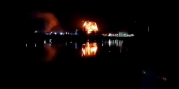Atac cu drone in Portul Reni Ucraina FOTO Captură video jpg