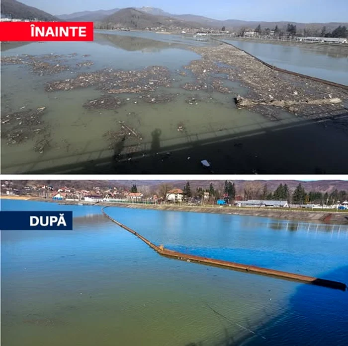 Lacul de acumulare de la Călimănești, curățat în șase zile, FOTO FB Diana Buzoianu