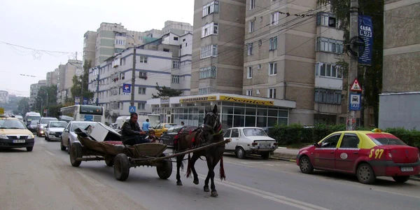 Căruţă prin oraş